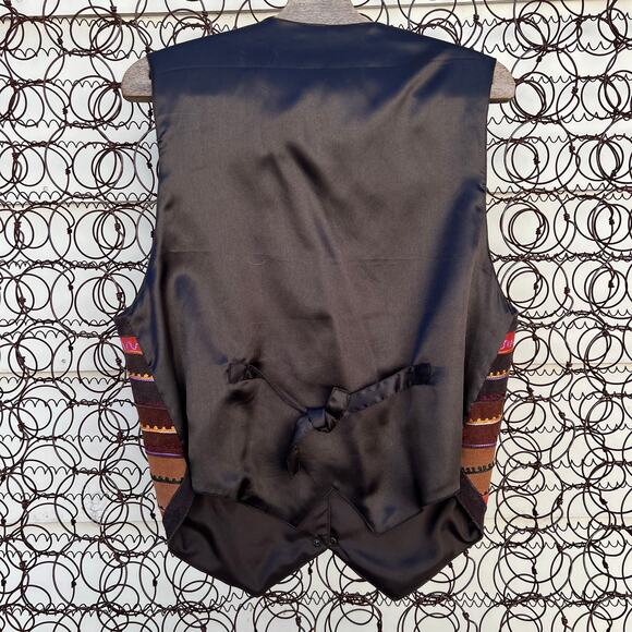 Vintage Agapo Boho southwestern chevron stripe vest - Picture 5 of 5